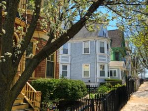 Homes in a Boston neighborhood